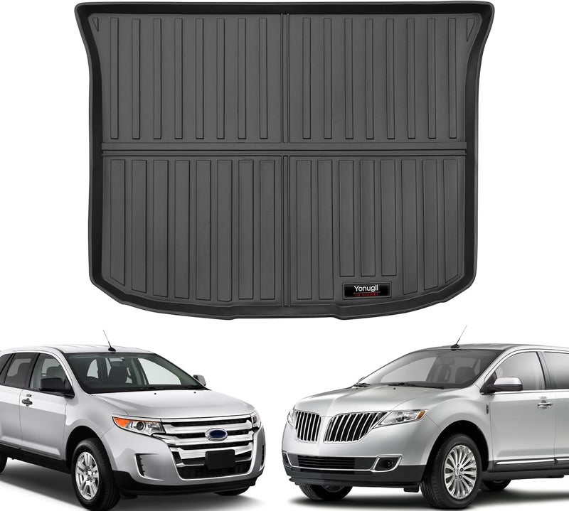 Yonugli Custom for 2007-2014 Ford Edge/2007-2015 Lincoln MKX Cargo Mats Trunk Liner All Weather TPE Protection Mat Accessories (for 2007-2014 Ford Edge/2007-2015 Lincoln MKX) - Image 4